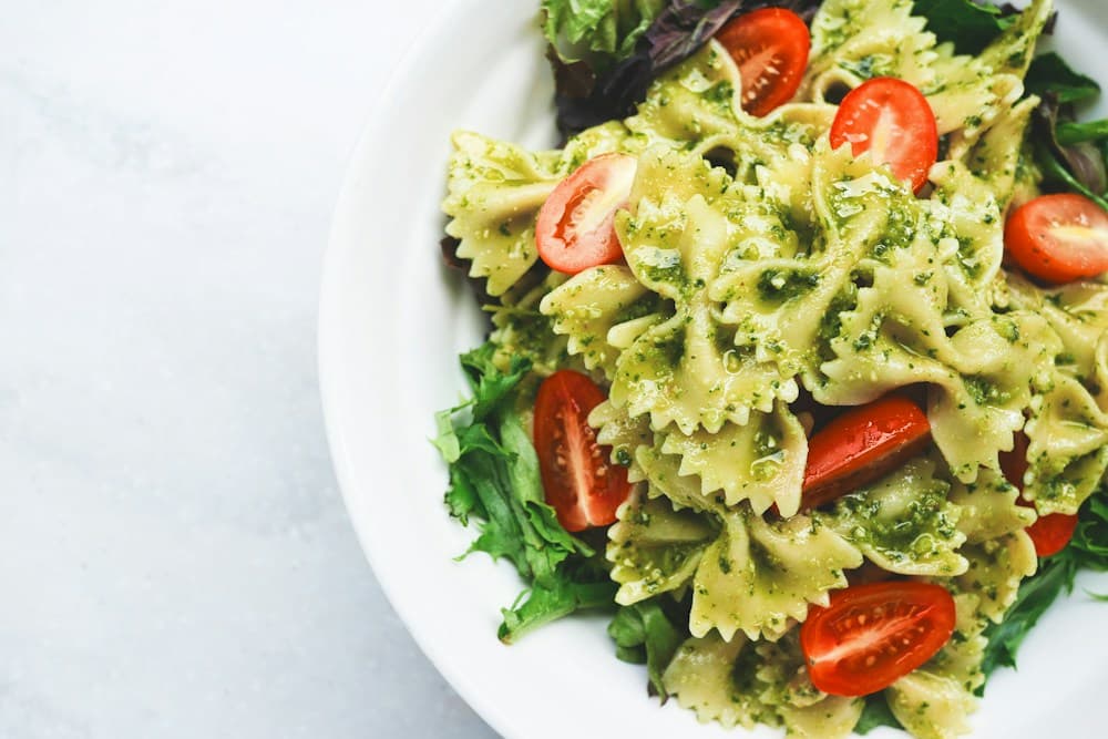 Cremige Pasta mit roten Linsen
